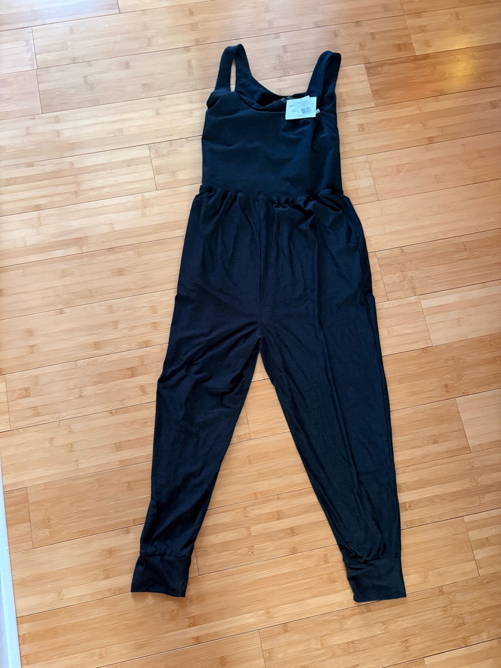 Women's Black High-Waist Jumpsuit